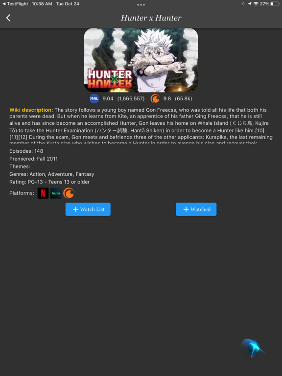AnimeWay: Anime Guide iPad screenshot 2 - Entertainment app