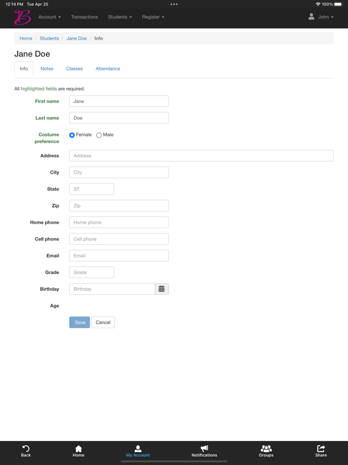 Barbs Centre For Dance