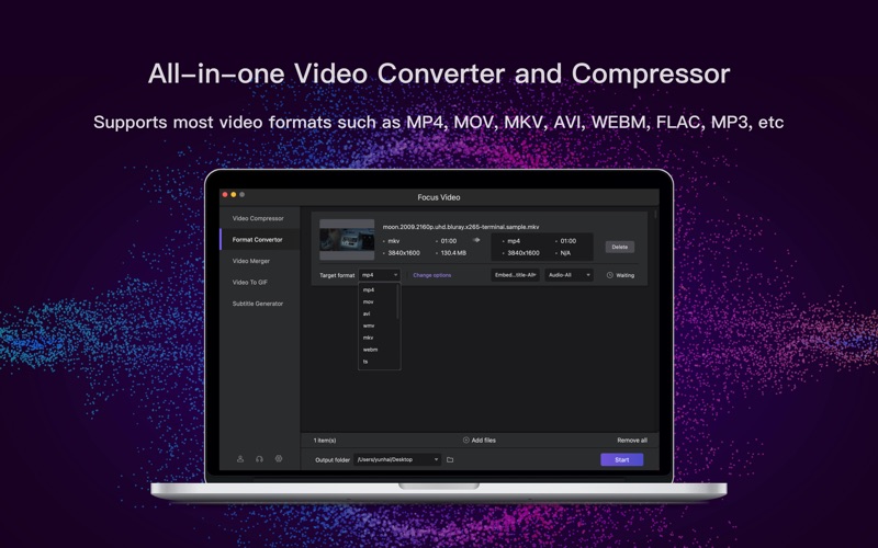 Focus Video - Video Converter Screenshot