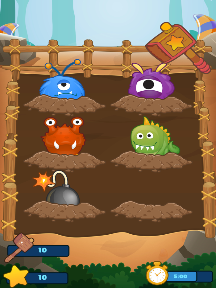 Whack A Monster Money Game