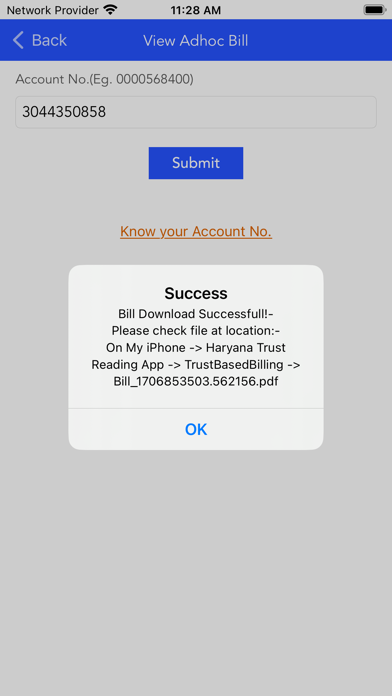 Haryana Trust Reading (DHBVN) Screenshot