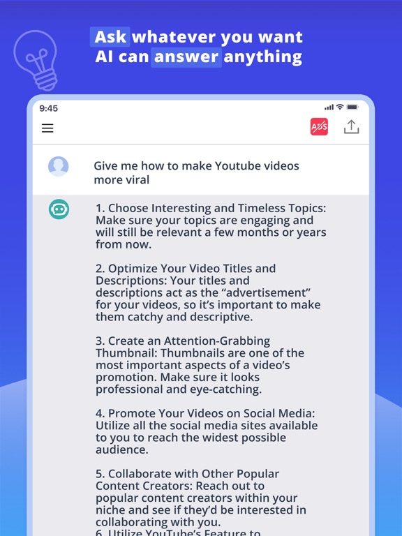 Screenshot #5 pour Chatbot Writer - AI Assistant
