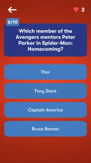 superheros - spider trivia iphone screenshot 1