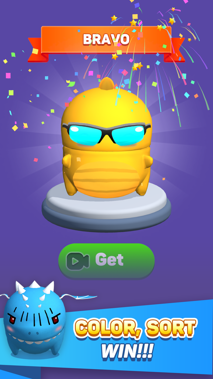 Dino Sort 3D Sorting Puzzle