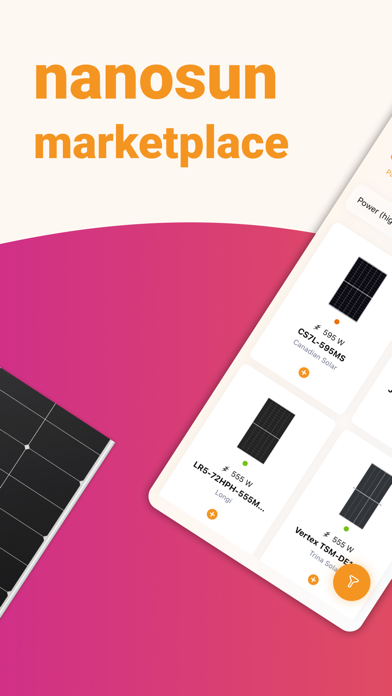 nanosun marketplace Screenshot