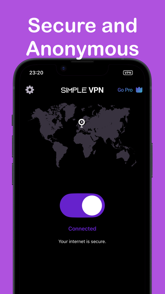 #4. Simple VPN: Secure & Unlimited (iOS) Podle: MAES MADENI VE AGAC ESYA SANAYI TICARET LIMITED SIRKETI