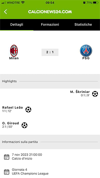 Calcio News-24 Screenshot