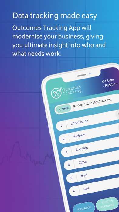Outcomes Tracking Screenshot
