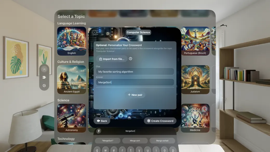 CrossCraft: Crossword Tests screenshot 5