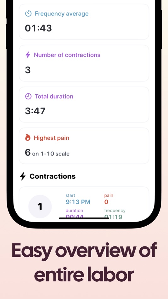 #3. Contraction Timer Counter (iOS) 由: BORNLY ApS