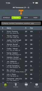 TN Football Schedules screenshot #2 for iPhone