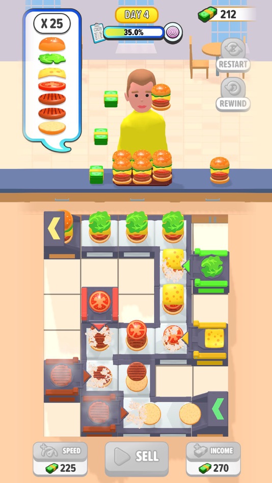 #4. Burger Factory Idle (iOS) 由: Core Game Studio