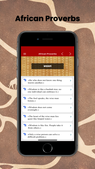 African Proverbs by Topic Screenshot