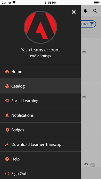 Adobe Learning Manager Screenshot