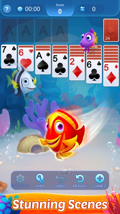 Solitaire 3D Fish screenshot 1