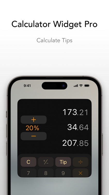 Calculator Widget Pro •