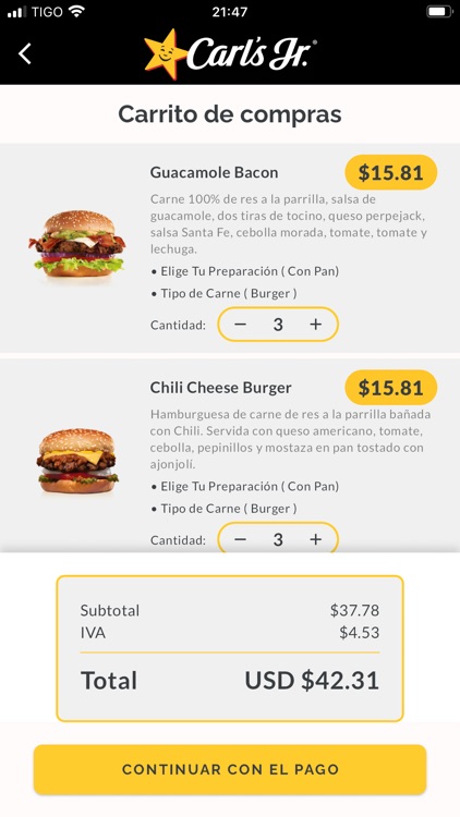 Carl's Jr. Ecuador screenshot-4