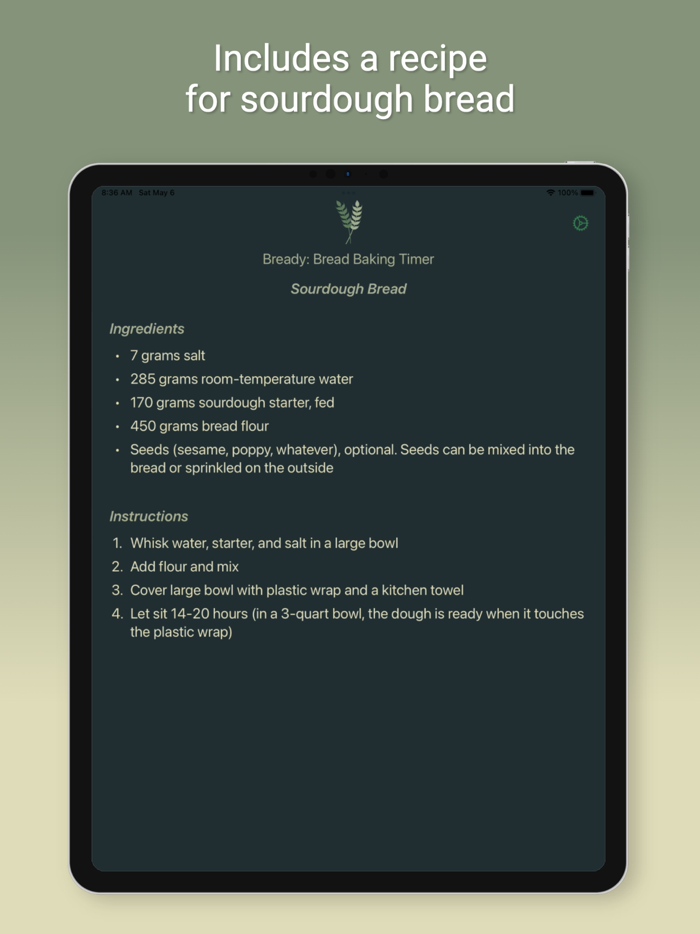 Bready Bread Baking Timer
