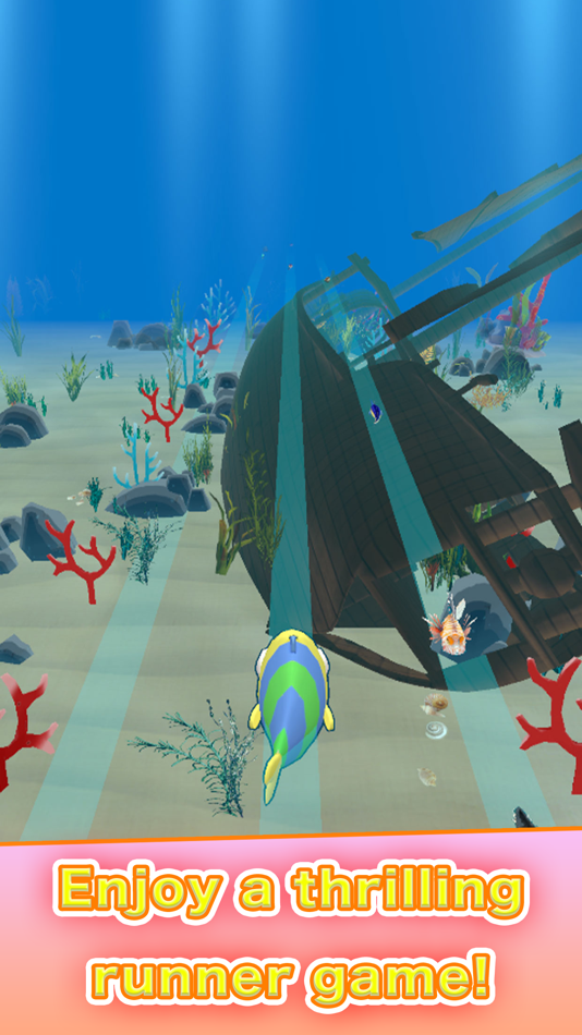 #3. Fish run game - RunRunFish (iOS) 由: 7COLORS GAME LIMITED LIABILITY CO.