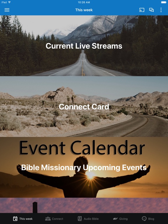 Bible Missionary iPad screenshot 1 - Education app