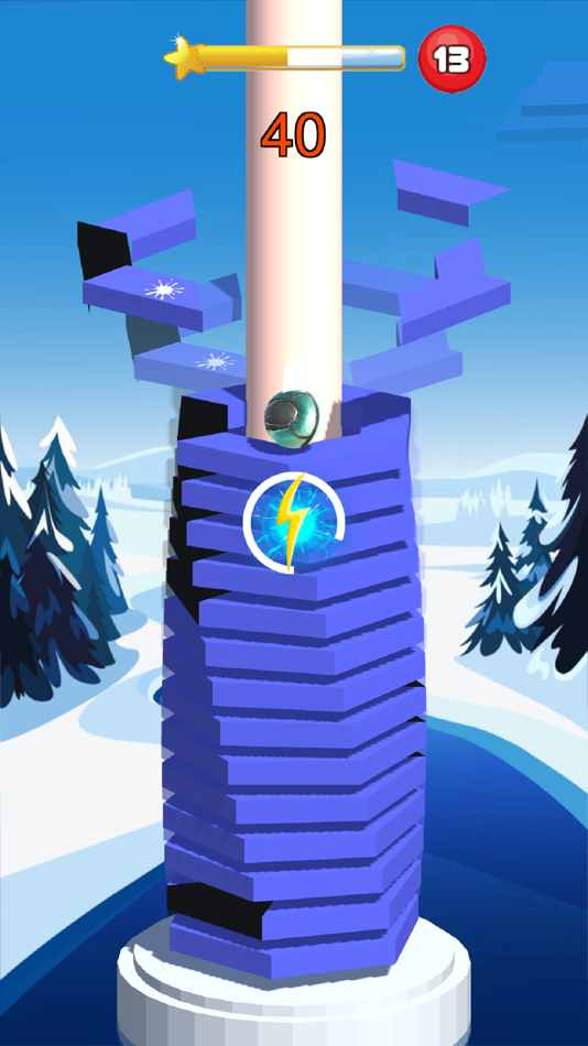 #1. Helix Bounce - Game (iOS) 由: Smit Sabhadiya