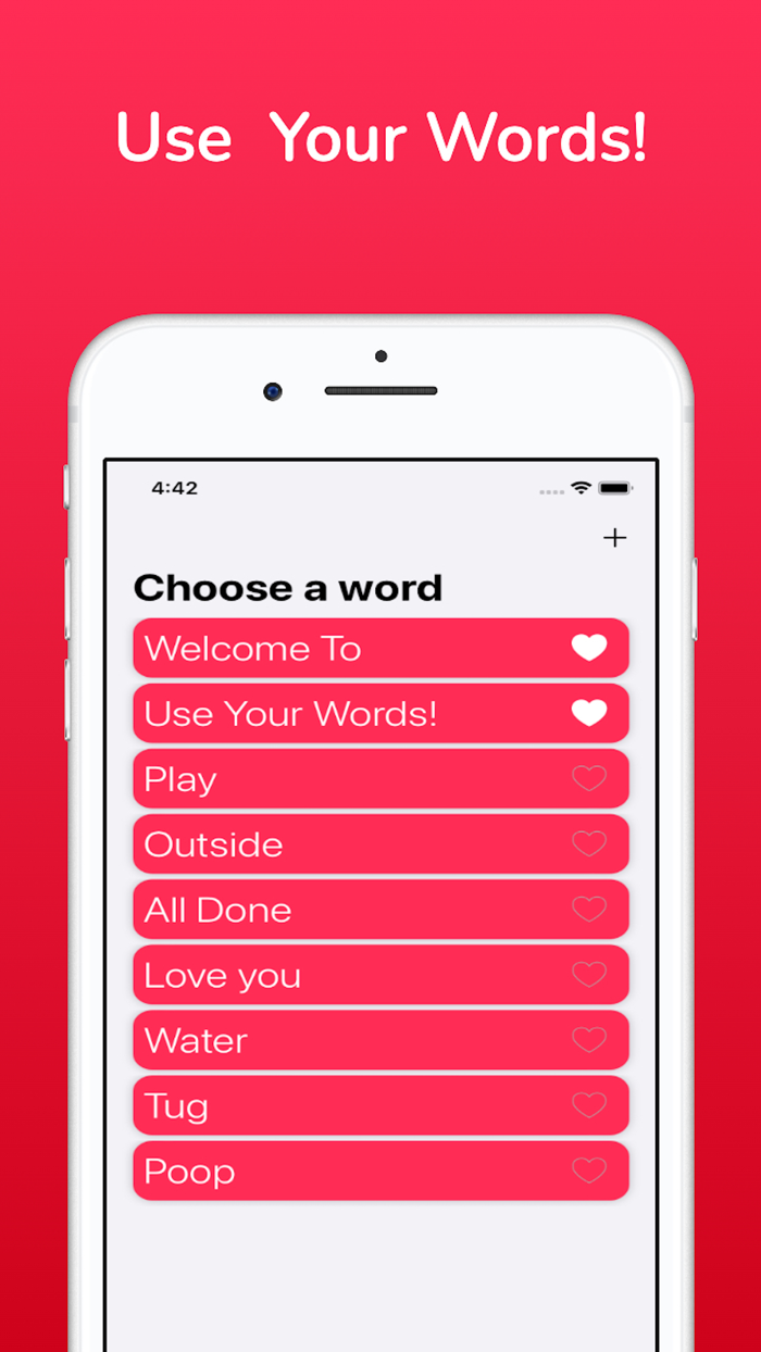Use Your Words - AAC buttons