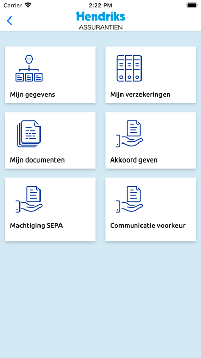Hendriks Assurantiën Screenshot
