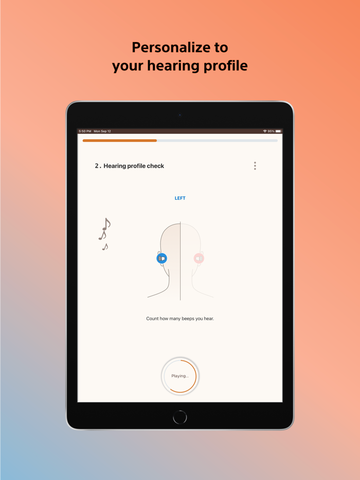 Sony  Hearing Control
