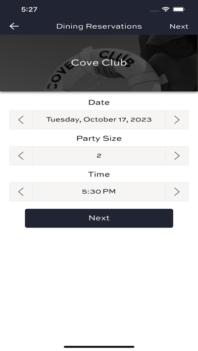 Cove Club WP Screenshot