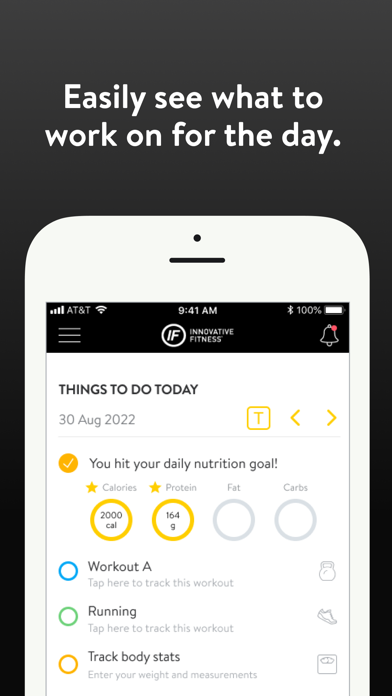 Innovative Fitness App Screenshot
