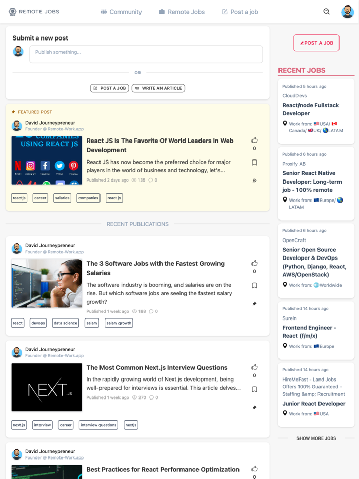 React Remote Jobs