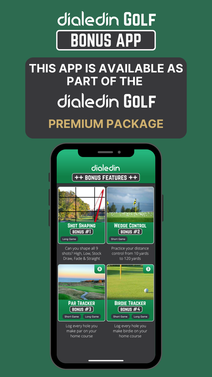 Dialedin Bonus Golf App