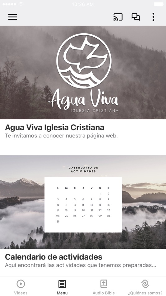 #3. Agua Viva Iglesia Cristiana (iOS) 由: Calvary Meadow Mesa