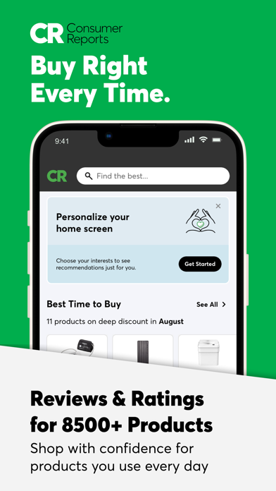 Consumer Reports Screenshot
