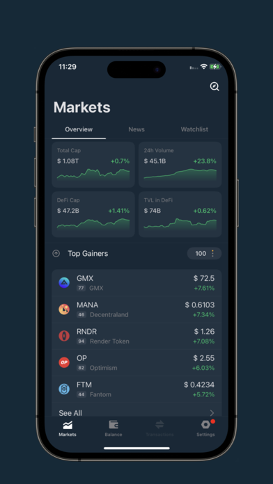 Fintex Wallet Screenshot