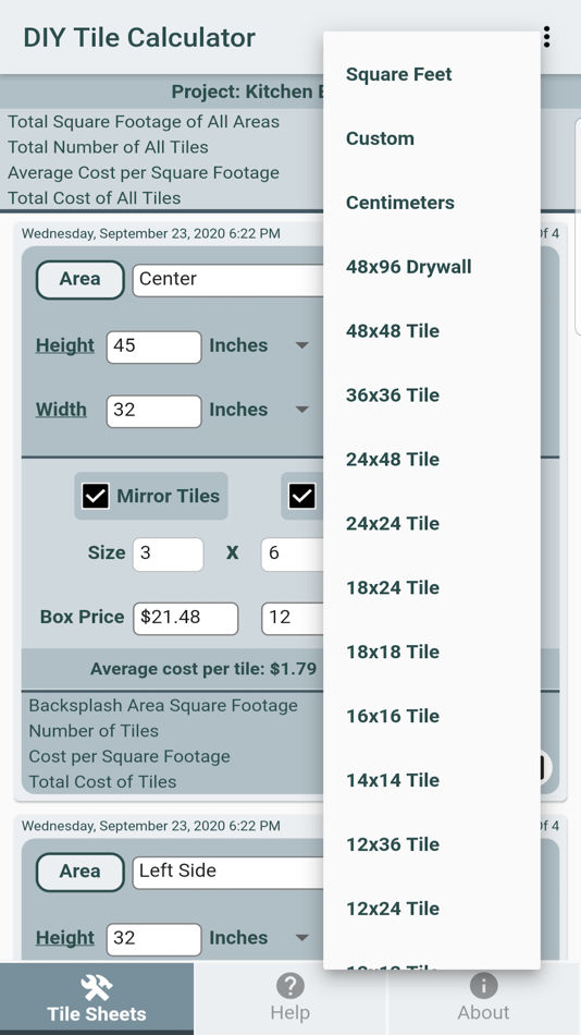 #5. DIY Tile Calculator (iOS) 由: Frederick Braden