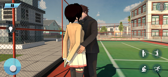 Anime Girl at High School Sim