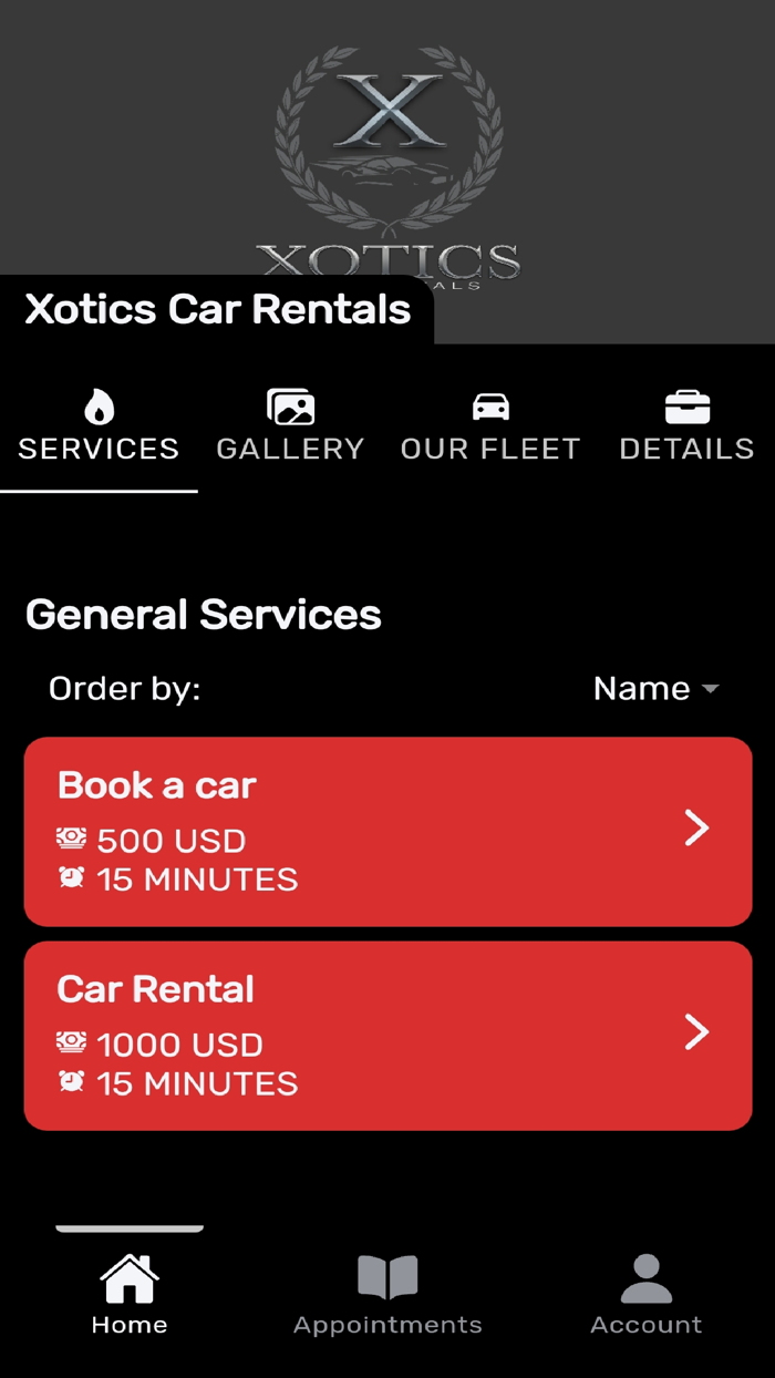 Xotics Car Rentals