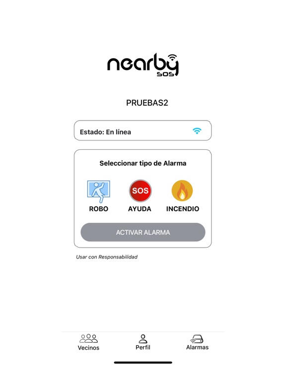 Nearby SOS iPad screenshot