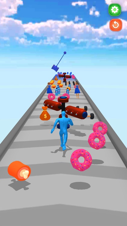 Muscle Runner Slap Smash Game