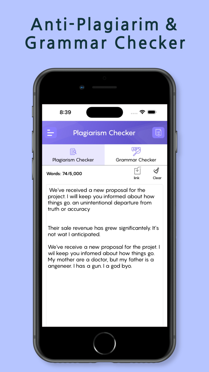 Anti-Plagiarism Grammar Check