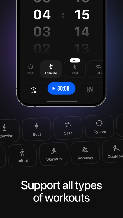 Interval workout timer, Tabata