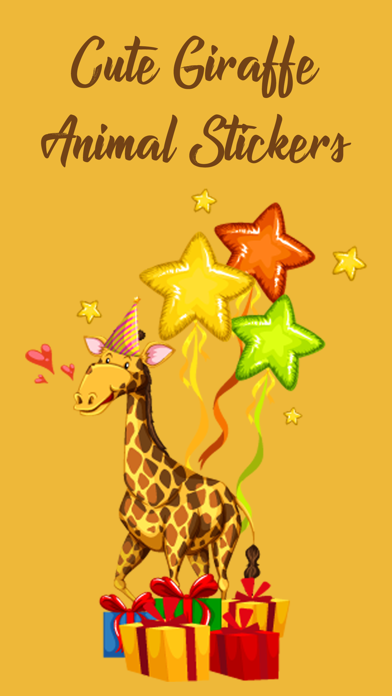 Screenshot #1 pour Cute Giraffe Animal Stickers!