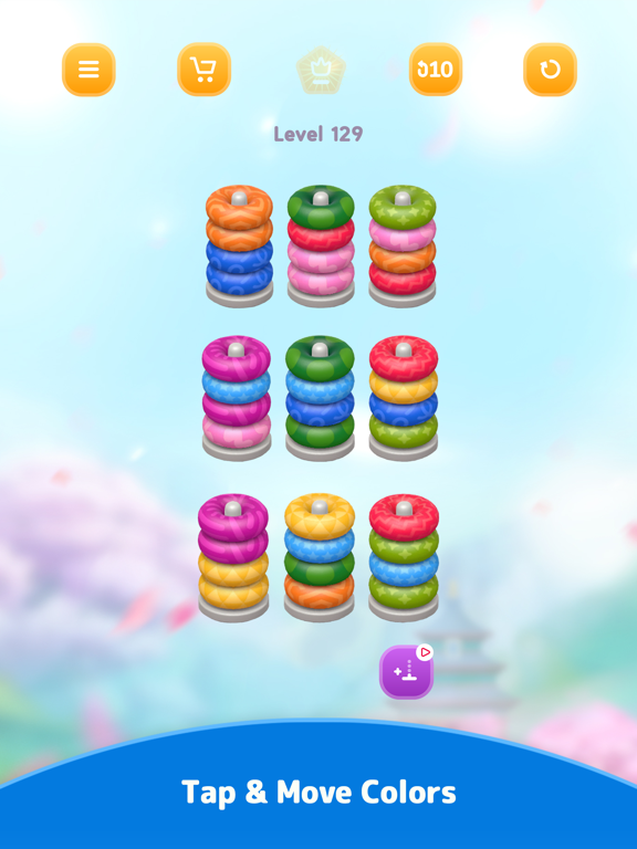 Color Sort 3D — Hoop Puzzle iPad screenshot 4 - Games app