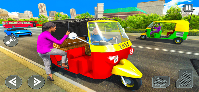 Taxi Driving Tuk Tuk 3D Games