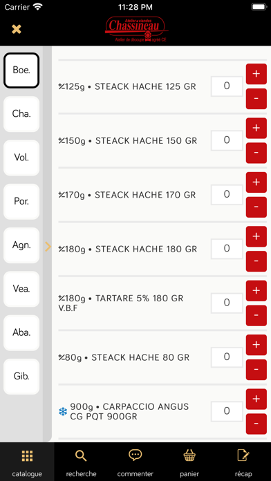 Chassineau Viandes Screenshot