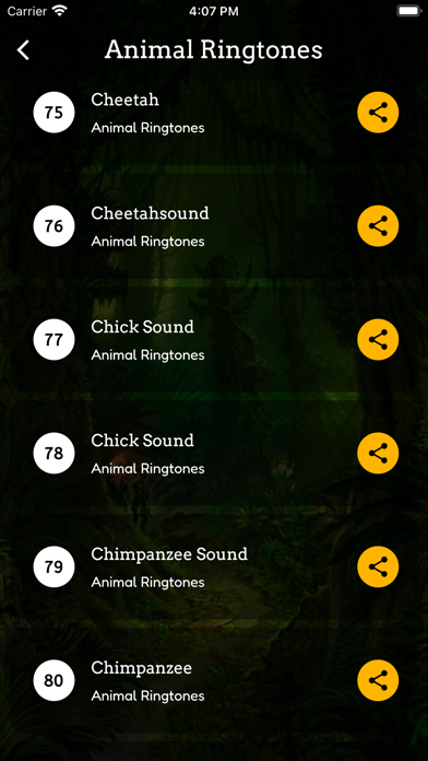 Animal Sounds Ringtone Screenshot