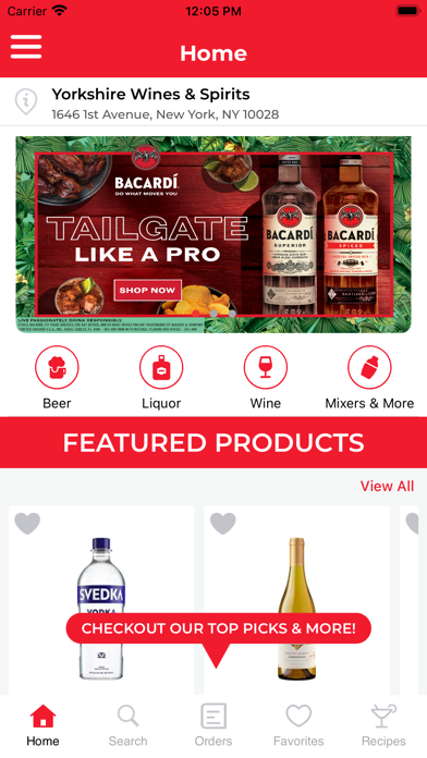 Yorkshire Wines & Spirits Screenshot