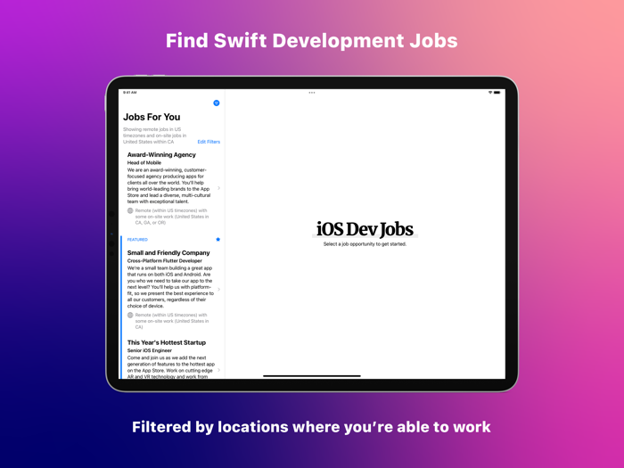 Dev Jobs for iOS Developers