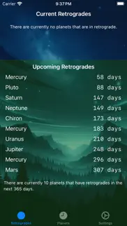 planetary retrogrades iphone screenshot 1
